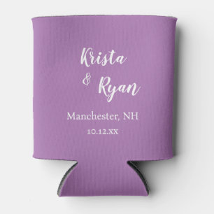 Personalized Wedding Favour Can Cooler