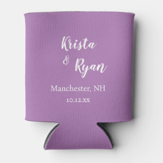 Personalized Wedding Favour Can Cooler