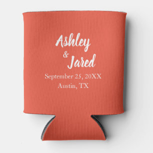 Personalized Wedding Favour Can Cooler
