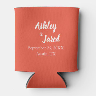 Personalized Wedding Favour Can Cooler