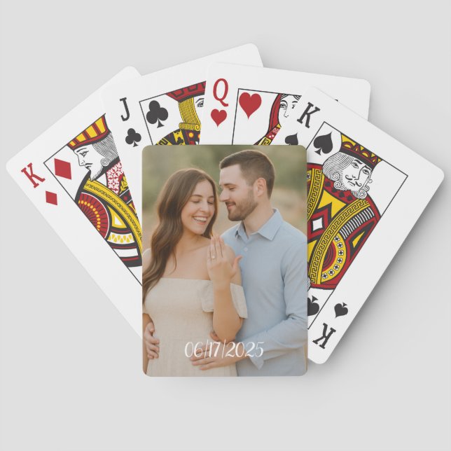 Personalized Wedding Favour Playing Cards  (Back)