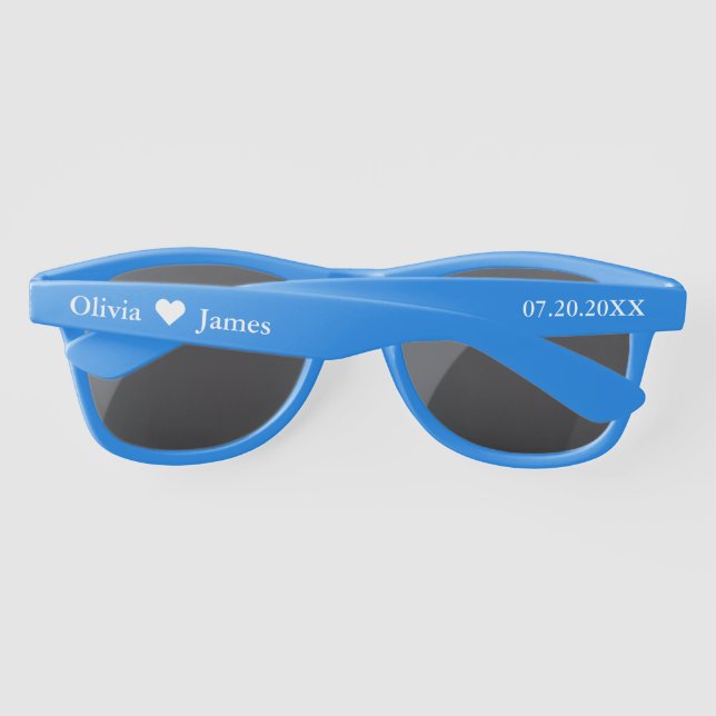 Personalized Wedding Favour  Sunglasses (Back)
