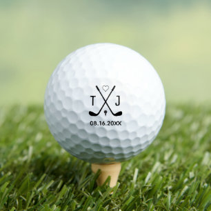 Personalized Wedding Favours Bride and Groom Coupl Golf Balls