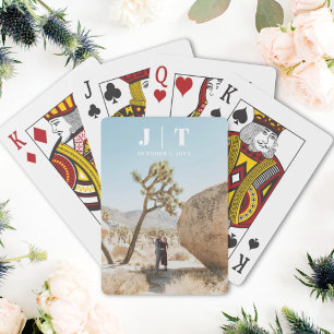 Personalized Wedding Favours Monogram Playing Card