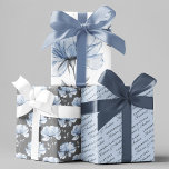 Personalized Wedding Floral Wrapping Paper Sheets<br><div class="desc">Congratulate that special couple with these lovely personalized floral wedding wrapping paper sheets!</div>