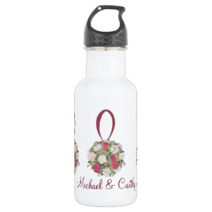 Personalized Wedding Flower Bouquet Favour Bottle
