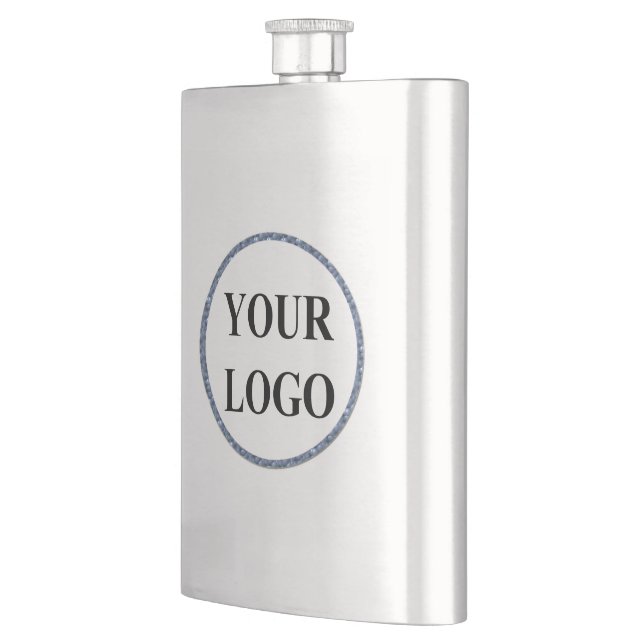 Personalized Wedding Gift Customized Idea LOGO Hip Flask (Left)