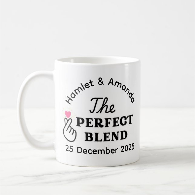 personalized wedding gift Mug (Left)