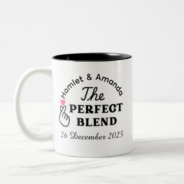 personalized wedding gift Mug (Left)
