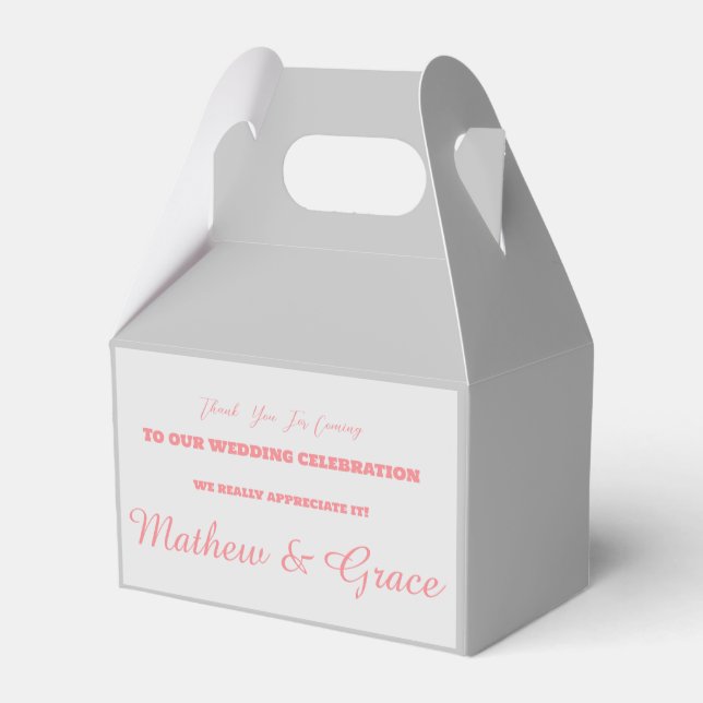 Personalized Wedding Giveaways Boxes  (Back Side)