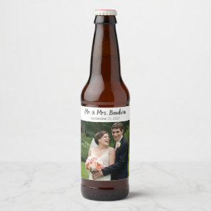 Personalized Wedding Groom Gift Best Man Beer Bottle Label