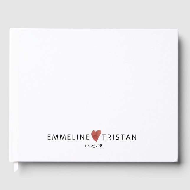 Personalized Wedding  Guest Book (Front)
