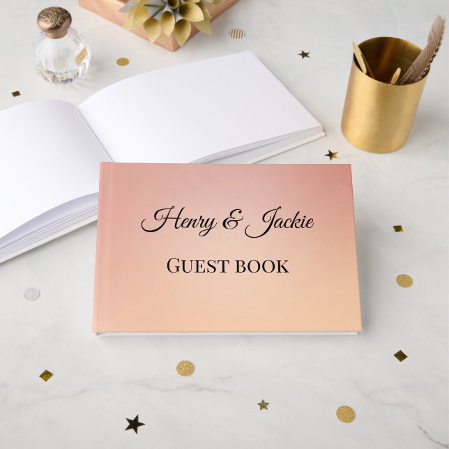 Personalized Wedding Guest Book (Front Open)