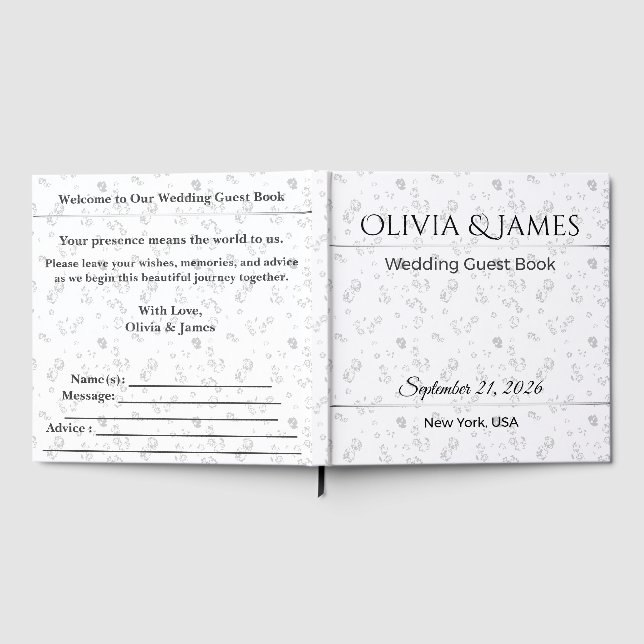 Personalized Wedding Guest Book | Elegant Classic (Full)