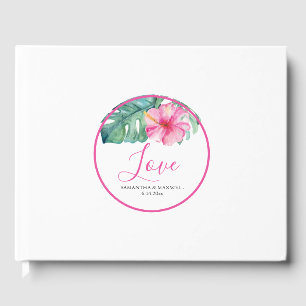Personalized Wedding Guest Book Floral