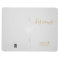 Personalized Wedding His Vows Book Grey Gold Chic