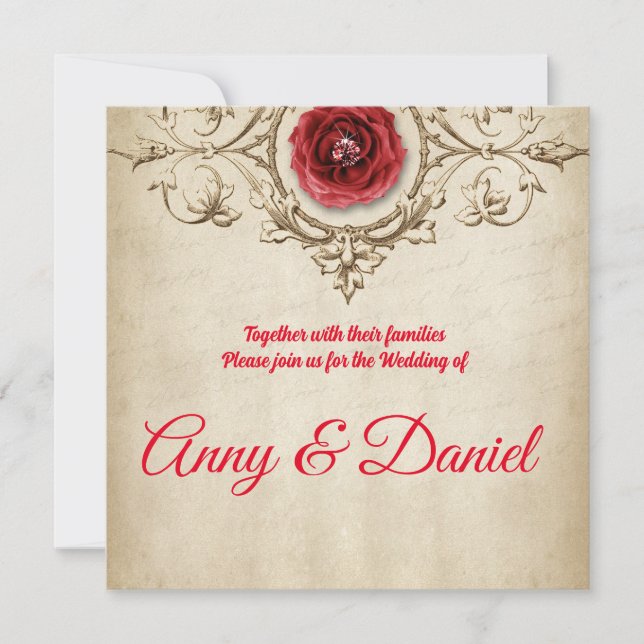 Personalized wedding invitation (Front)