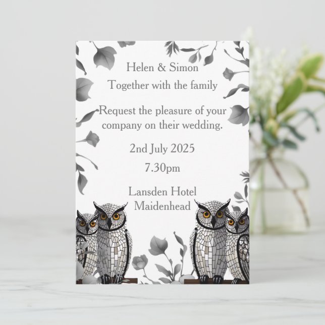 Personalized Wedding  Invitation (Standing Front)