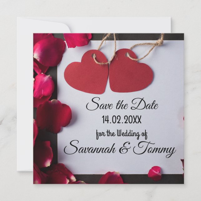 Personalized wedding invitation (Front)