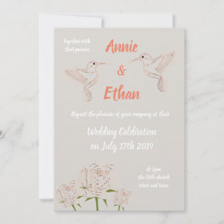 Personalized wedding invitation