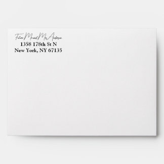 Personalized Wedding Invitation Envelope