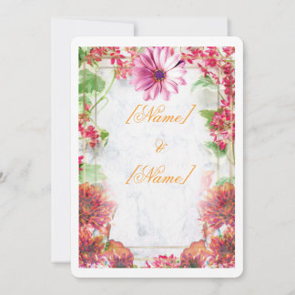 Personalized Wedding Invitation | Romantic Floral 