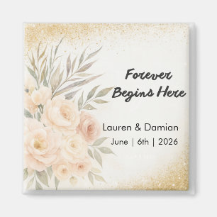 Personalized Wedding Keepsake - Magnet