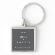 Personalized Wedding Keychain Written in the Stars