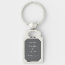 Personalized Wedding Keychain Written in the Stars