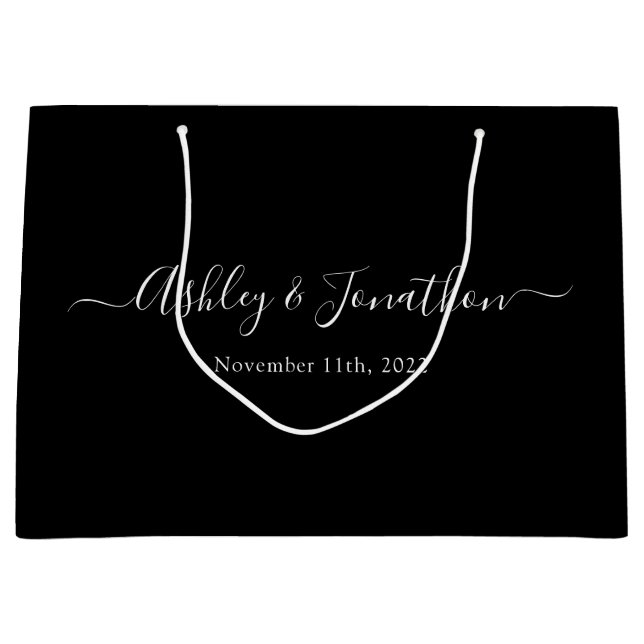 Personalized Wedding Large Gift Bag (Front)