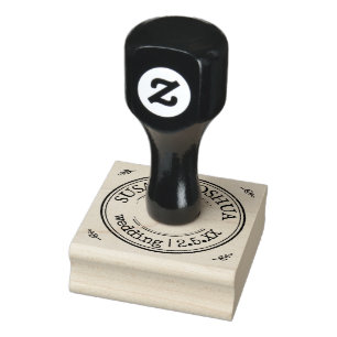 Personalized Wedding Logo Names Date Rubber Stamp