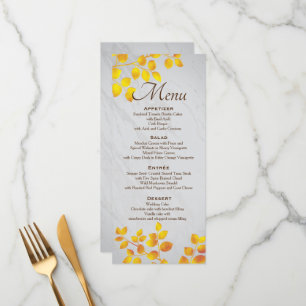 Personalized Wedding Menu