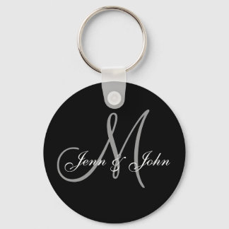 Personalized Wedding Monogram Keychain