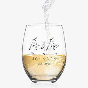 Personalized Wedding Mr. and Mrs. Glasses