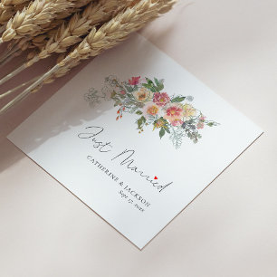 Personalized Wedding Napkins - Just Married