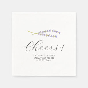 Personalized Wedding Napkins Lavender