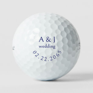 Personalized Wedding Navy Favour Titleist Pro V1 I Golf Balls