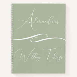 Personalized Wedding Notebook Client Gift w/ Logo