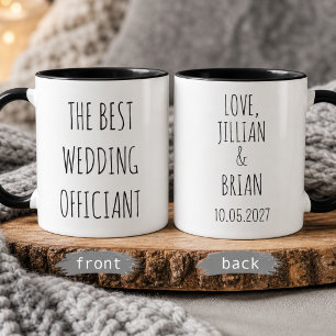Personalized Wedding Officiant Thank You Gift Mug