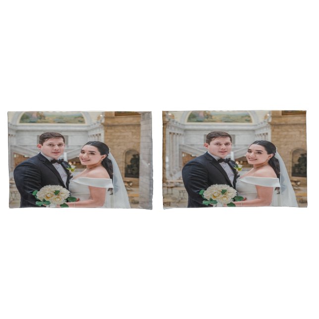Personalized Wedding or Anniversary Pillowcases (Front-Set)