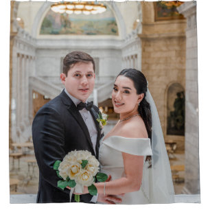 Personalized Wedding or Anniversary Shower Curtain