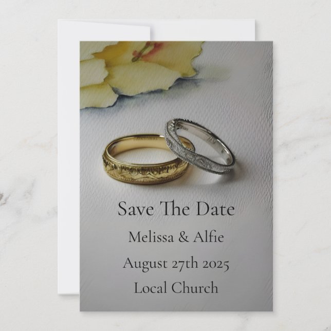 Personalized wedding or engagement Invitation (Front)