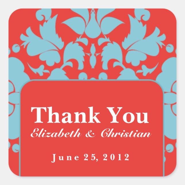 Personalized Wedding or Event Sticker (Front)