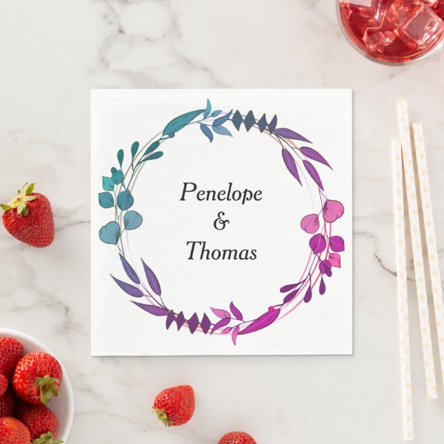 Personalized wedding or shower napkins bulk (Insitu)