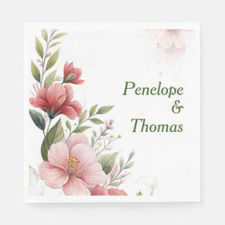 Personalized wedding or shower napkins bulk