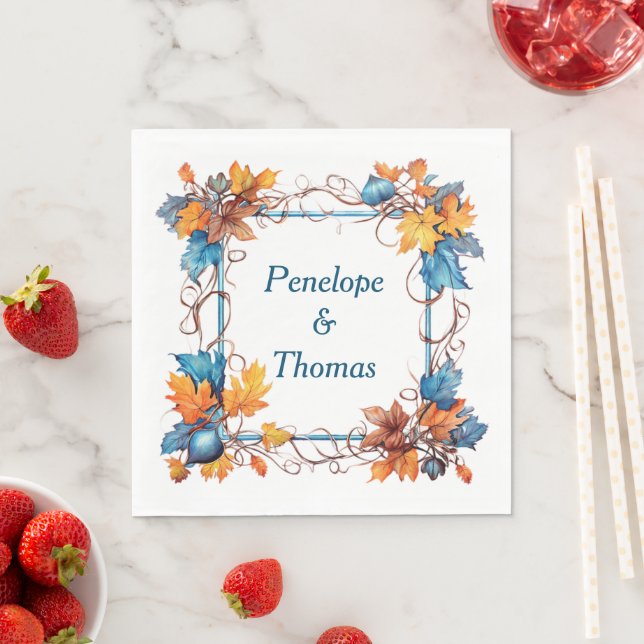 Personalized wedding or shower napkins bulk (Insitu)