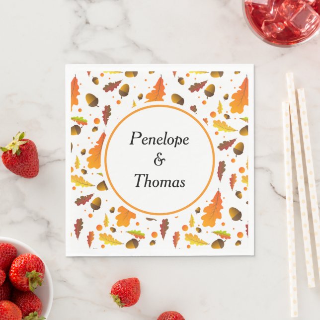 Personalized wedding or shower napkins bulk (Insitu)