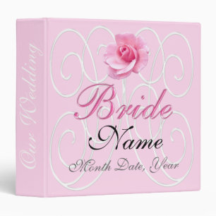 Personalized Wedding Organizer Binder w/ NAME DATE
