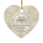 Personalized Wedding Ornament Anniversary Ornament