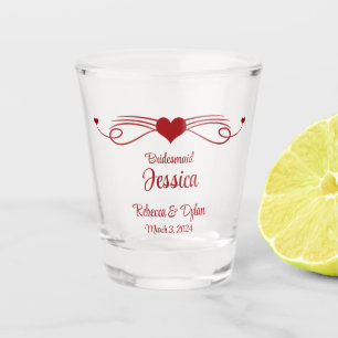 Personalized Wedding Party Shot Glasses
